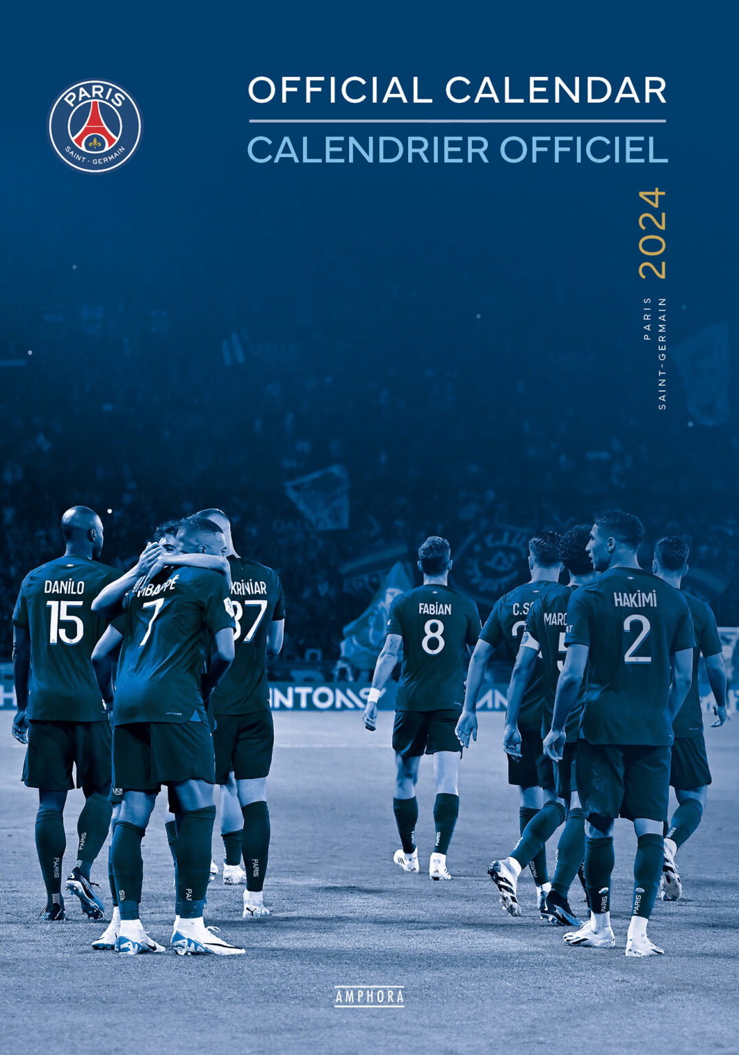 Calendrier officiel du Paris SaintGermain Editions Amphora